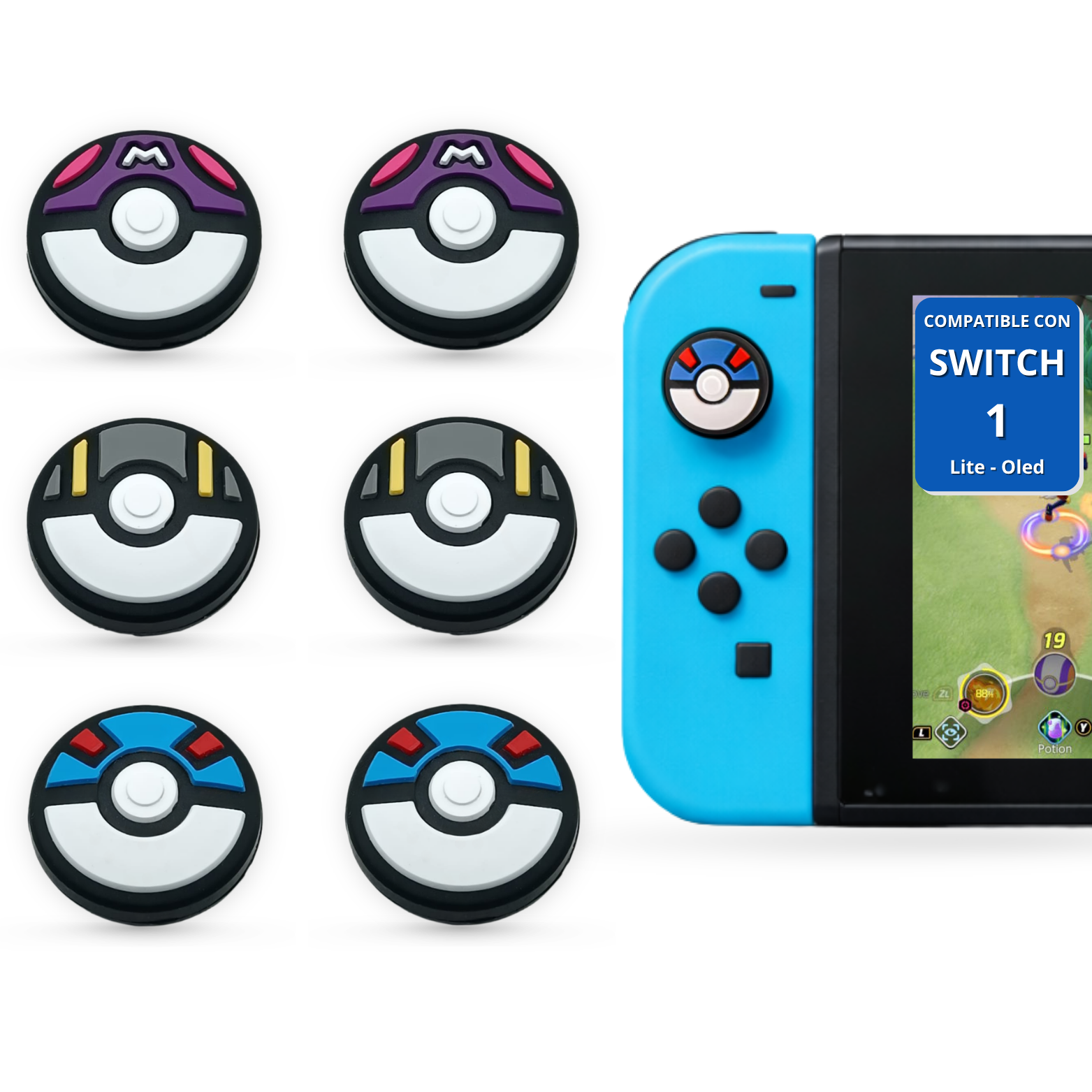 Thumb Grips para Switch 1, Lite y Oled