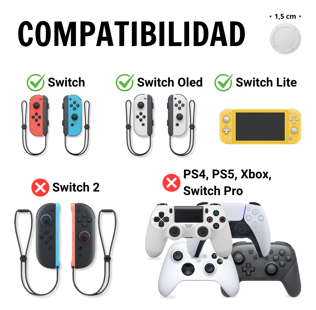 Tapas de repuesto para Switch 1, Lite, Oled