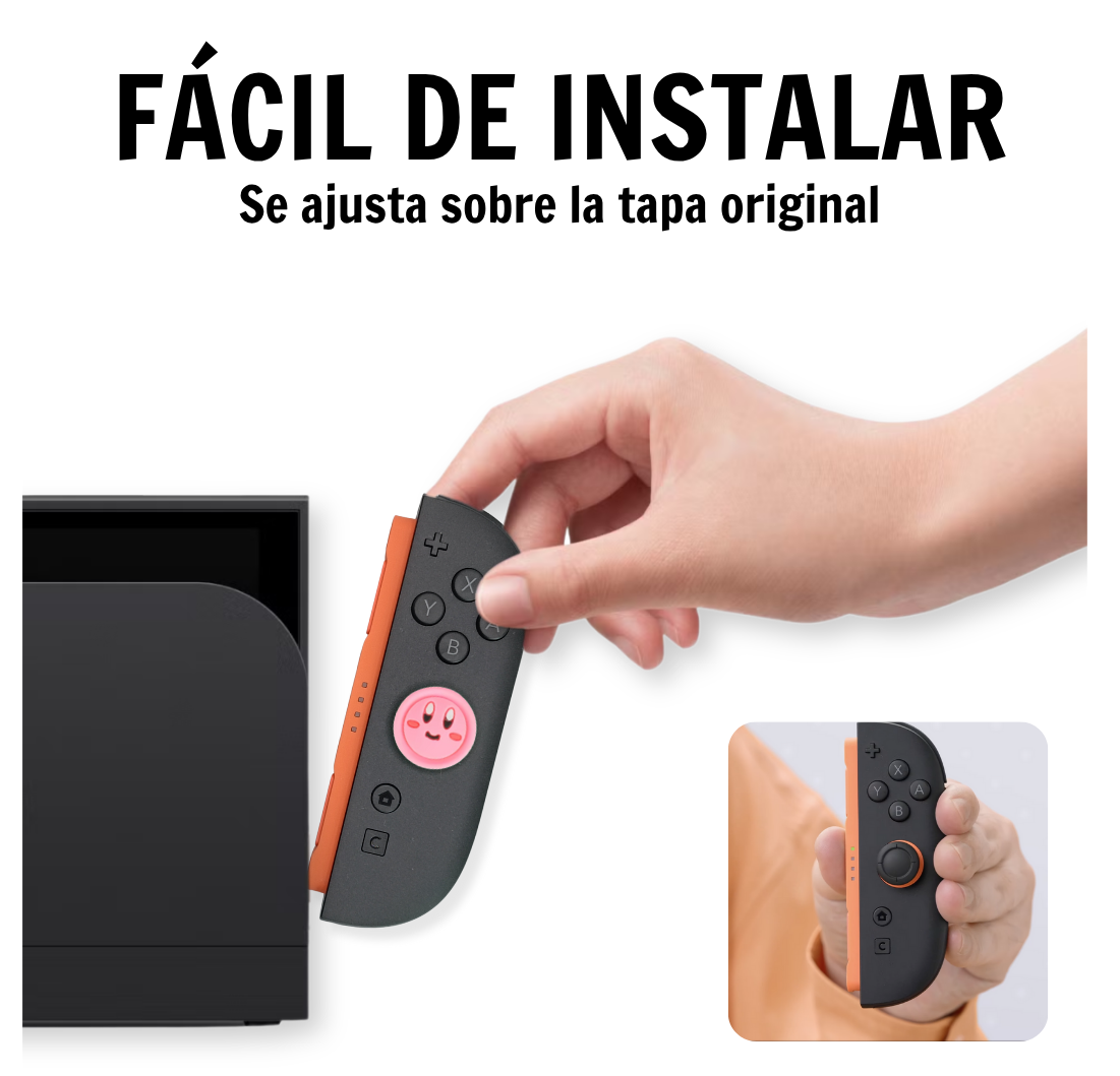Thumb grips Switch 2 Kirby