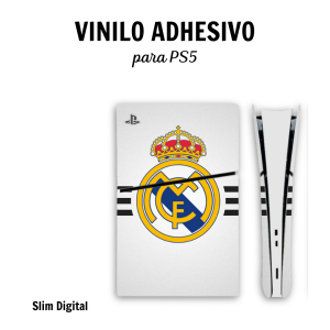 Vinilo adhesivo para PlayStation 5 Real Madrid Slim Digital