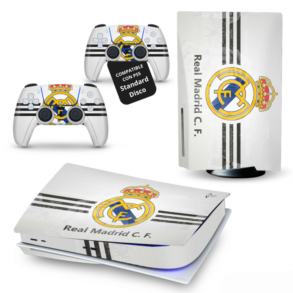 Vinilo adhesivo para PlayStation 5 Real Madrid Standard Disco