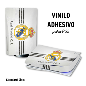Vinilo adhesivo para PlayStation 5 Real Madrid Standard Disco Vinilo adhesivo para PlayStation 5 Real Madrid Standard Disco