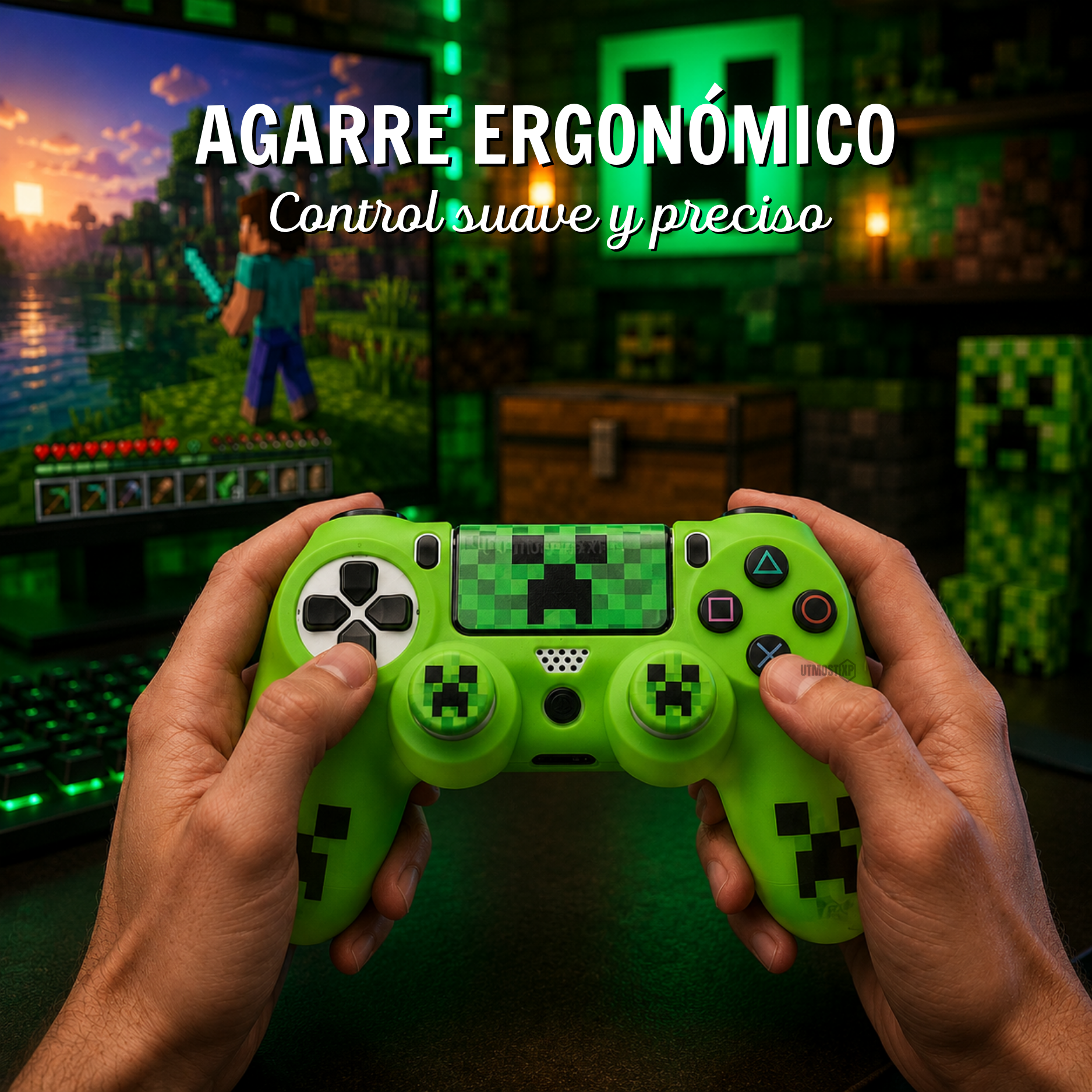 Funda Mando PS5 Minecraft