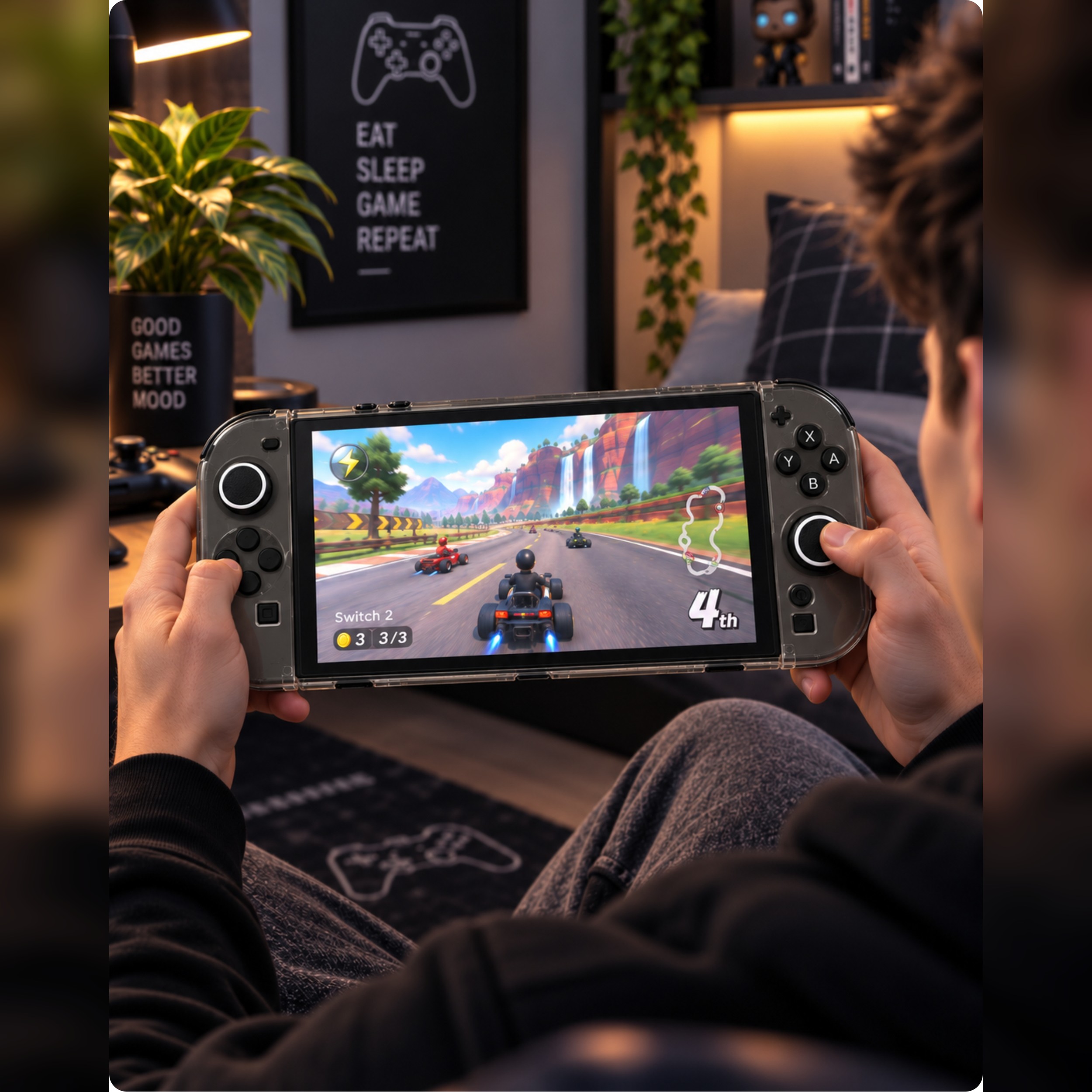 Carcasa rígida transparente para Nintendo Switch 2 - UtmostXP