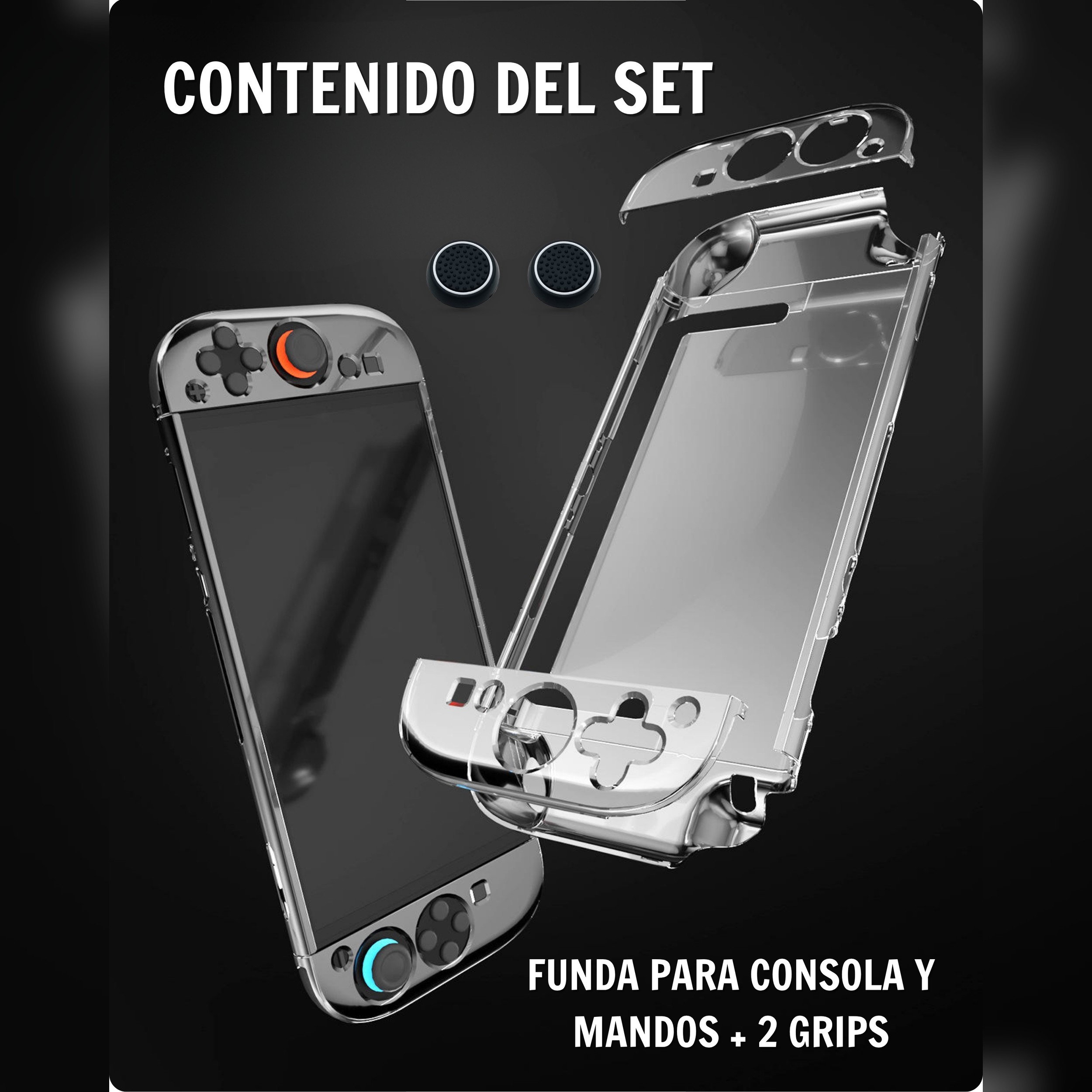 Carcasa rígida transparente para Nintendo Switch 2 - UtmostXP